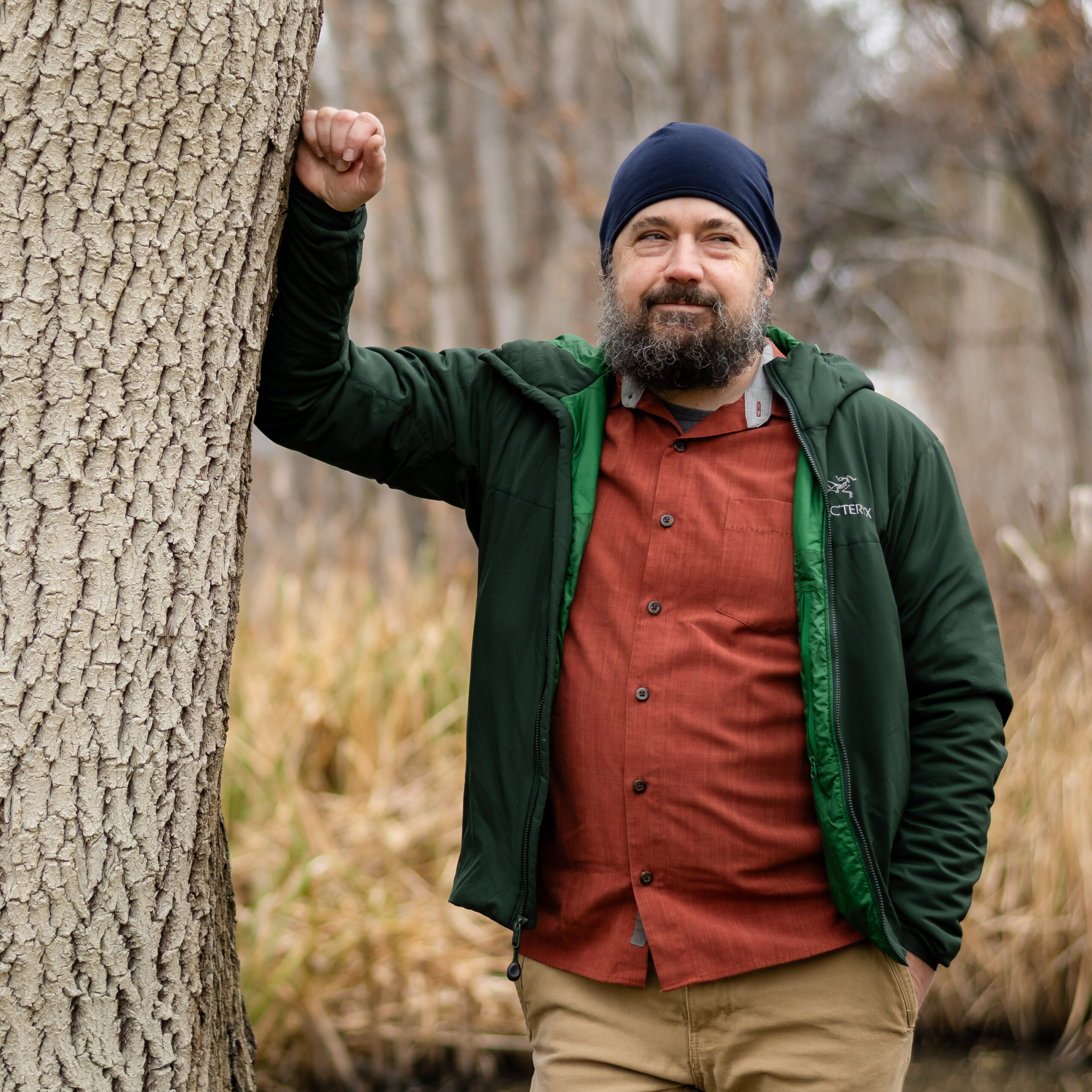 Click to view more images of Nate posing for pictures at Linden Tree park.