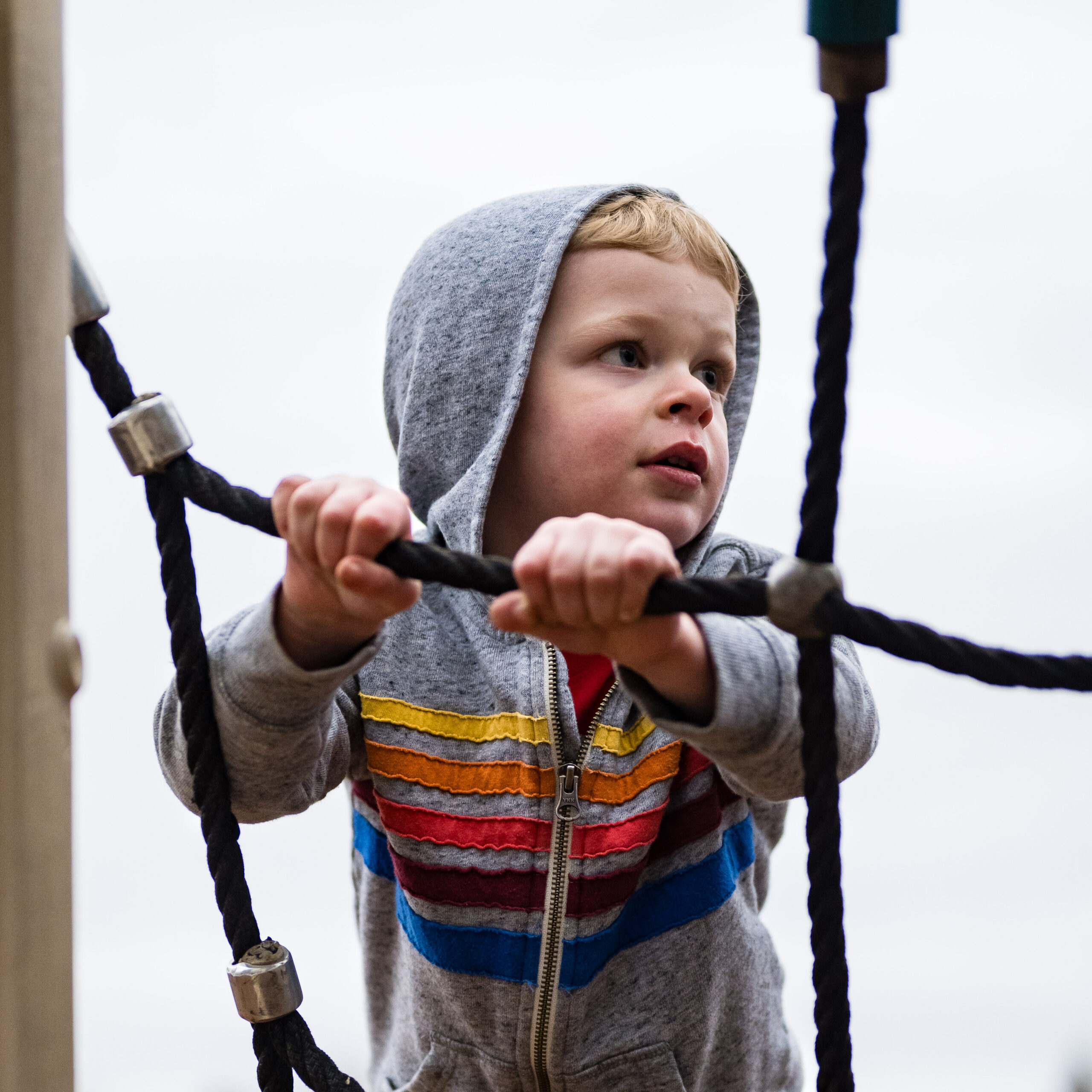 Jack, a boy, playing at a local park.